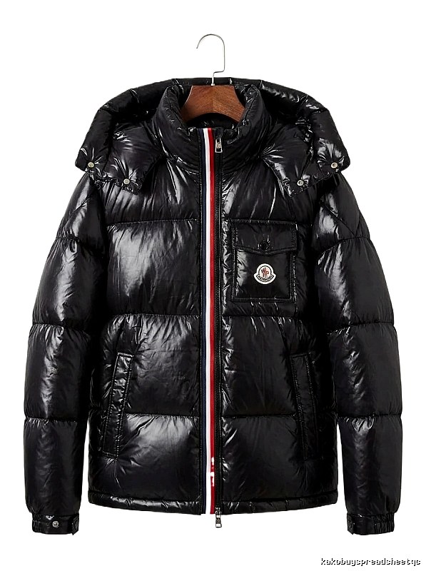 Moncler Shiny and Stylish Black Down Jacket