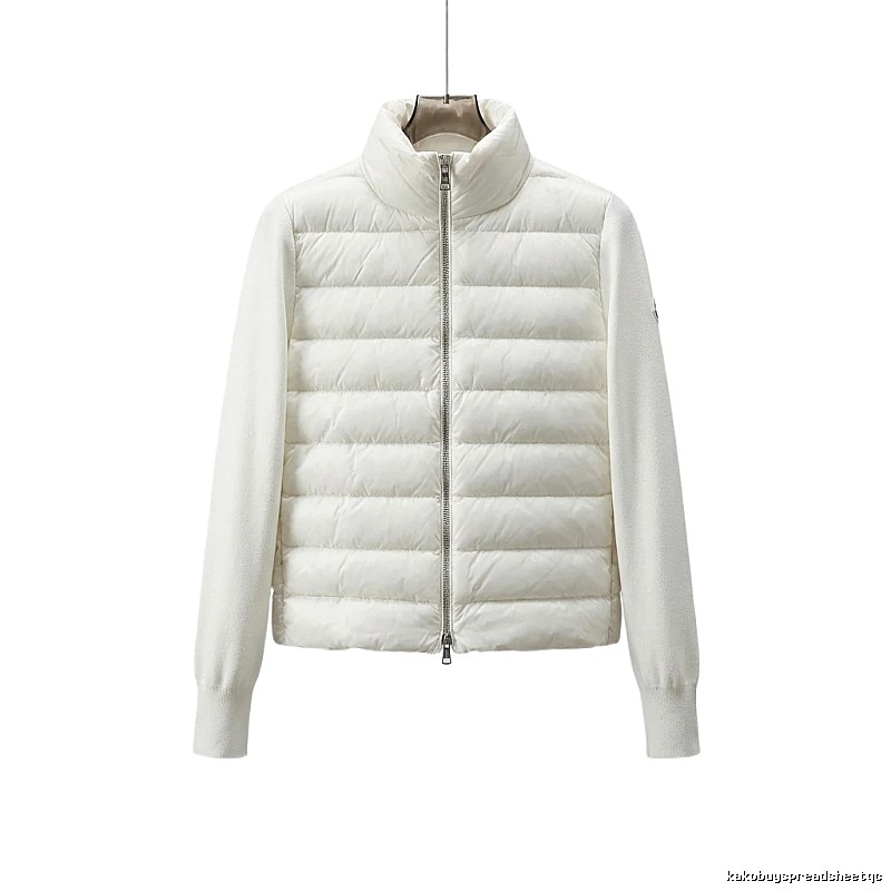 Moncler short stylish white down jacket