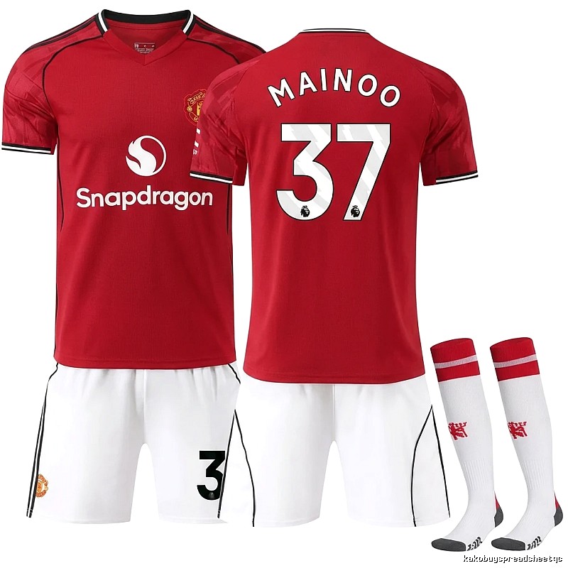 MUFC No. 37 red football jersey