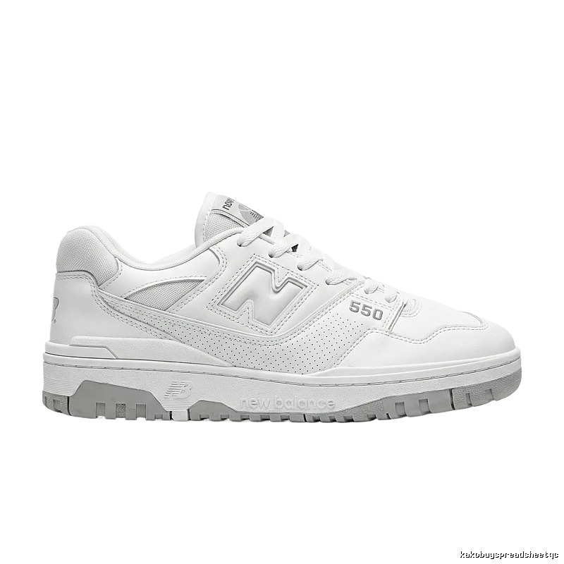 New Balance 550 minimalist style white shoes