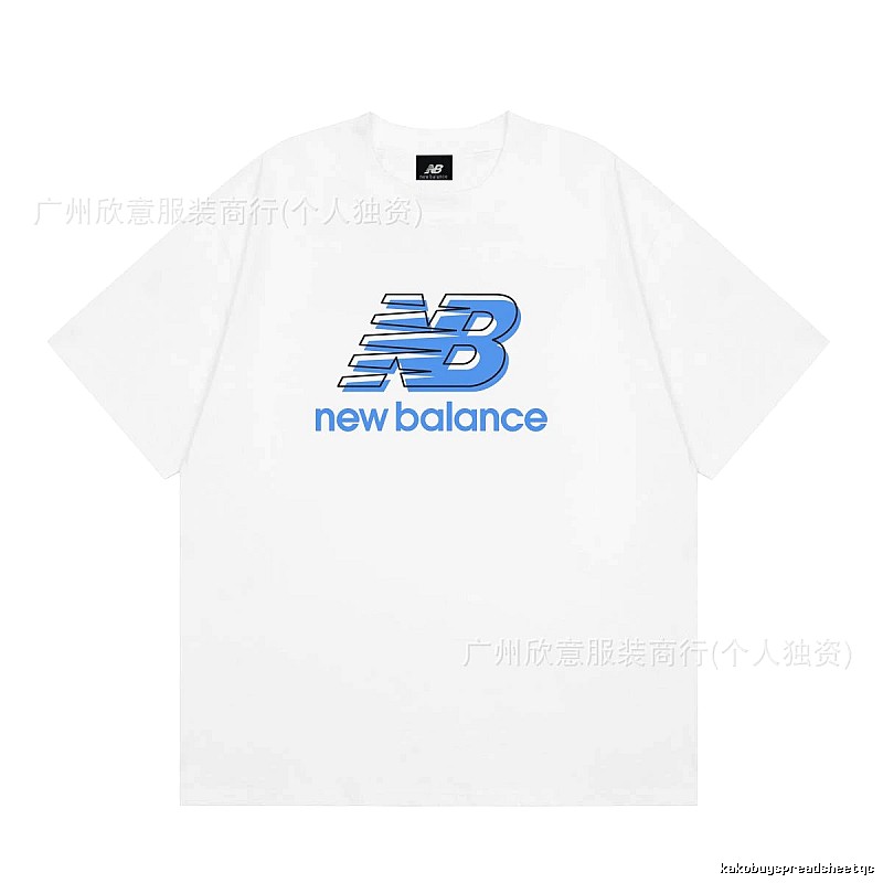 New Balance Casual Printed White Short-sleeve T-shirt