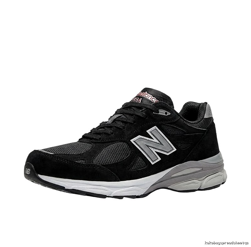 New Balance M990BS3 Black and Grey Retro Sports Shoes