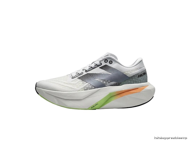 New Balance racing style white and grey sports shoes