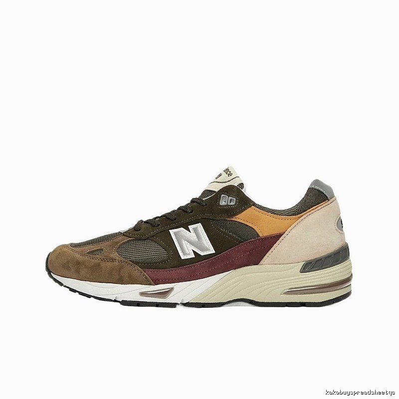 New Balance retro-style color-blocking athletic shoes