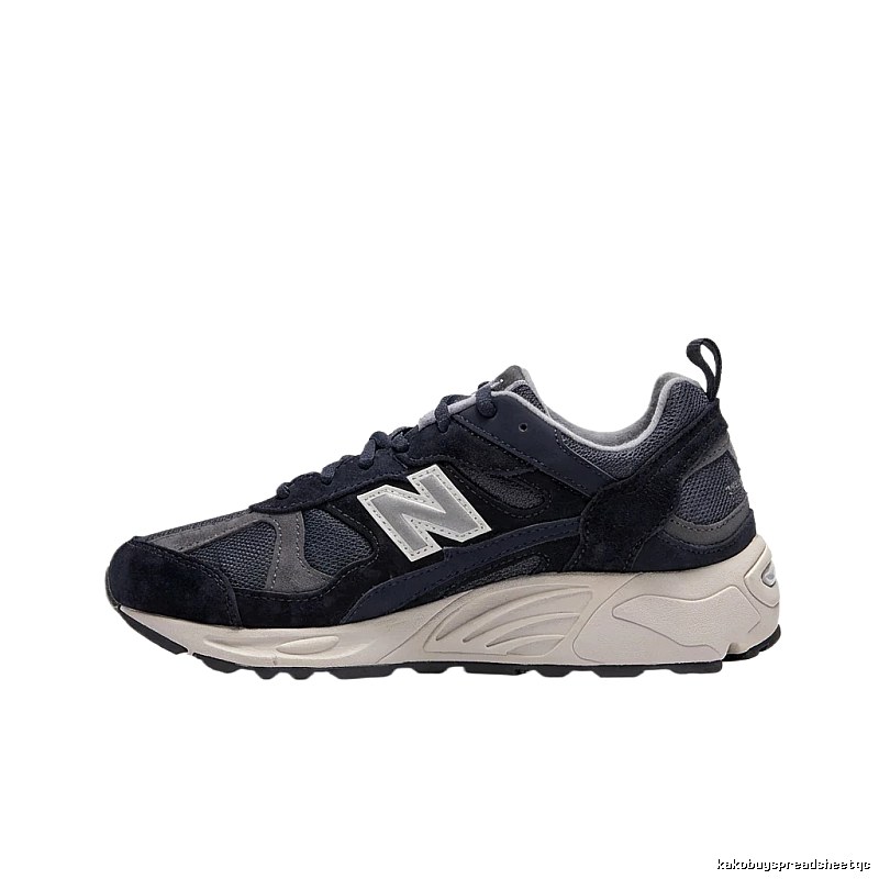 New Balance retro-style gray and black sports shoes
