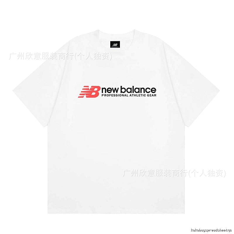New Balance Sports Casual Style White Short-sleeve T-shirt
