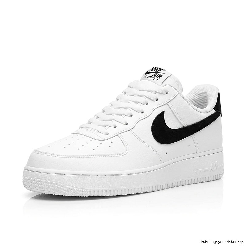 Nike Air Force 1 Black and White Minimalist Sneakers
