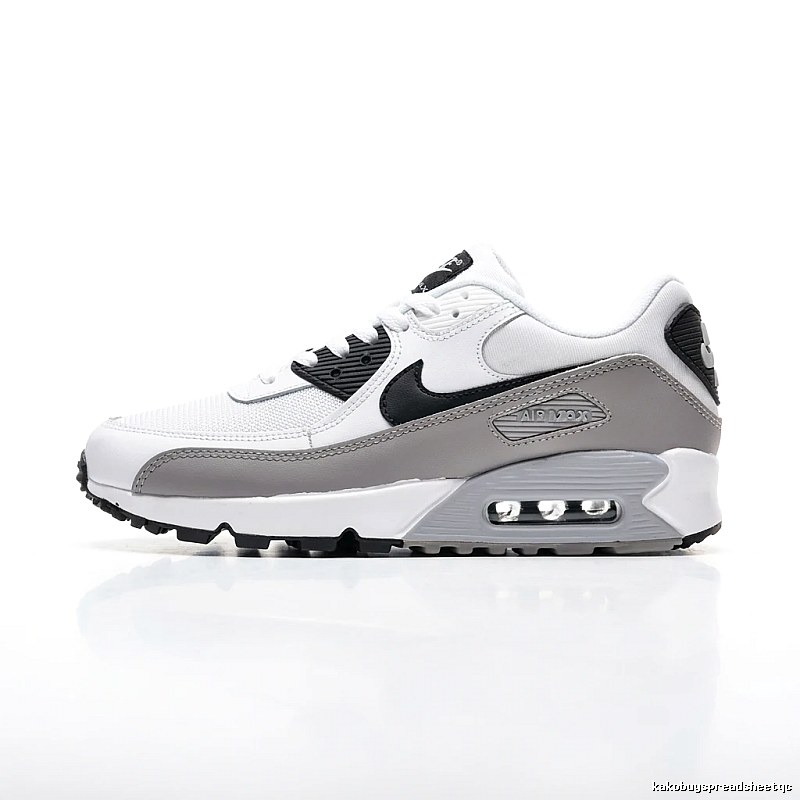 Nike Air Max retro-style gray and white sports shoes