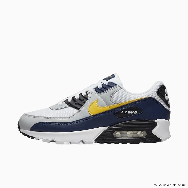 Nike Air Max retro style white and blue shoes