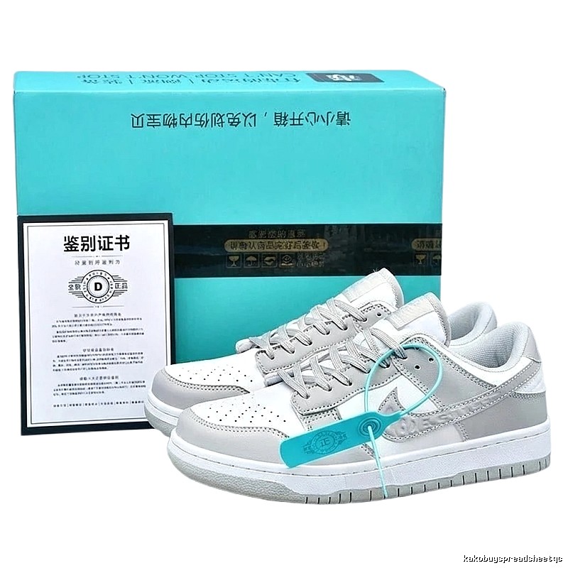 Nike Dunk Grey and White Simple Style Board Shoes