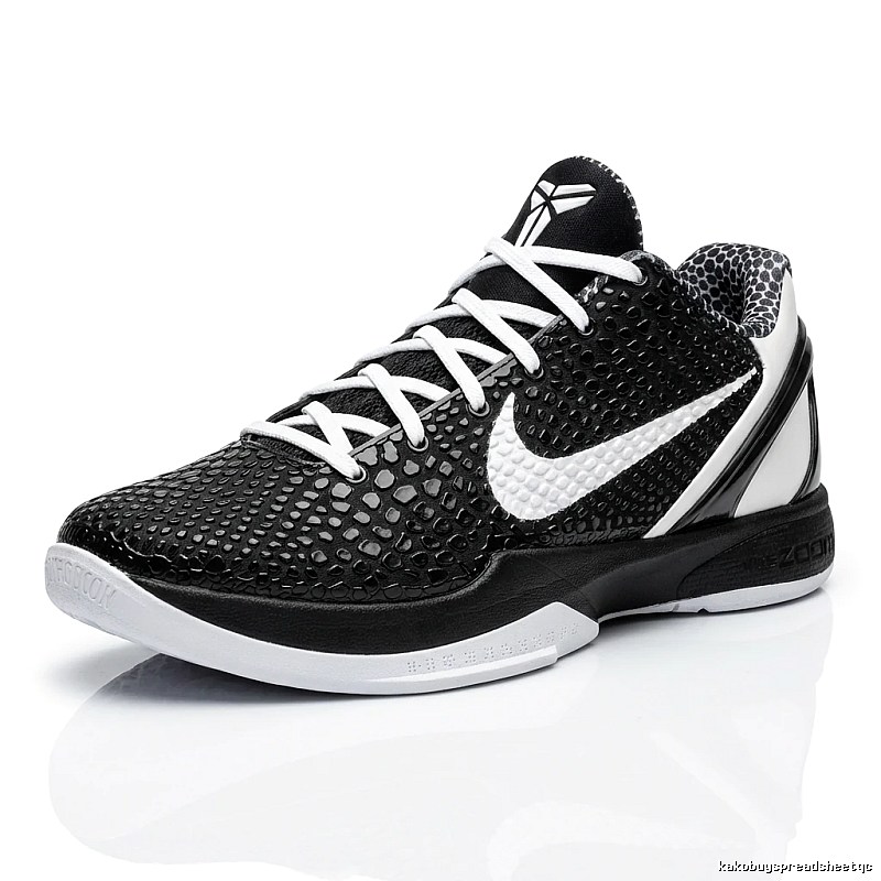 Nike Kobe series black and white trendy basketball shoes