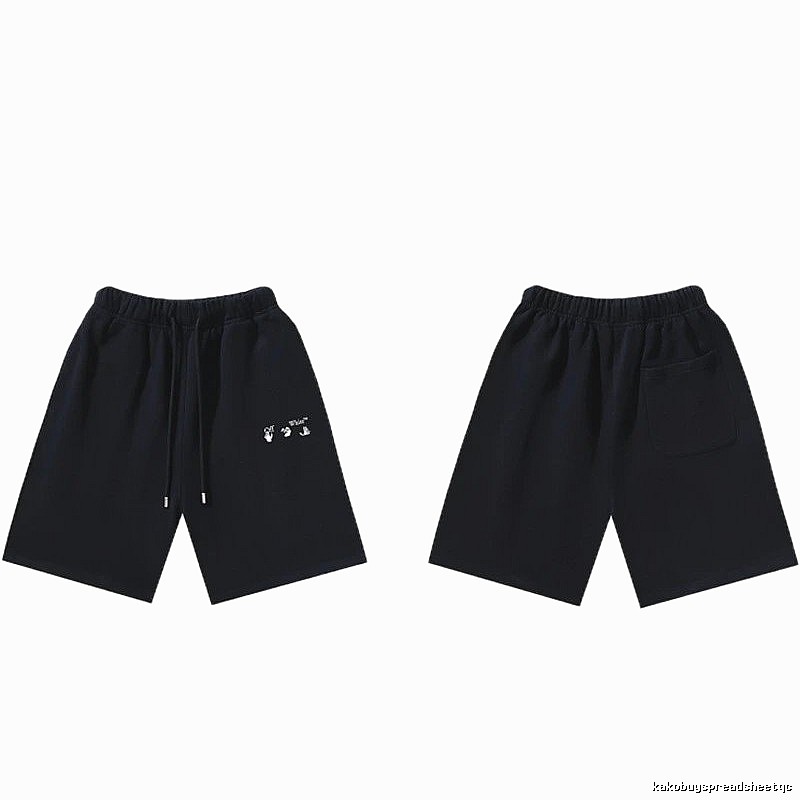 Off-White 016 Style Black Trendy and Cool Shorts