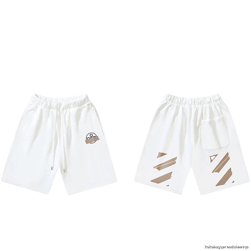 Off-White 019 trendy white shorts