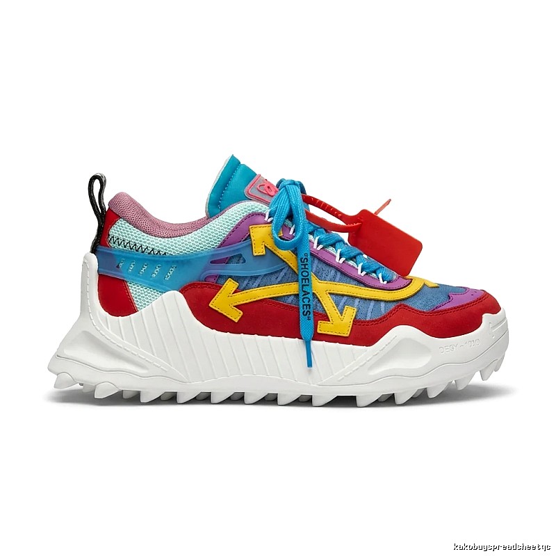 Off-White Colorful Trendy Sports Shoes