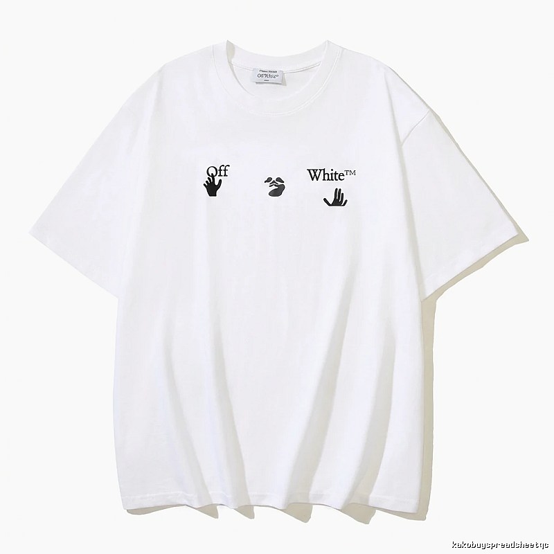 Off-White Gesture Style White T-shirt