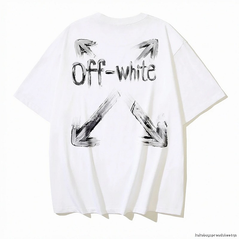 Off-White Graffiti Style White T-shirt