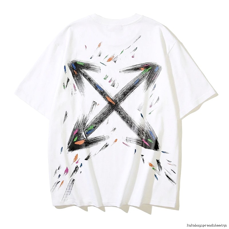 Off-White Graffiti Style White T-shirt
