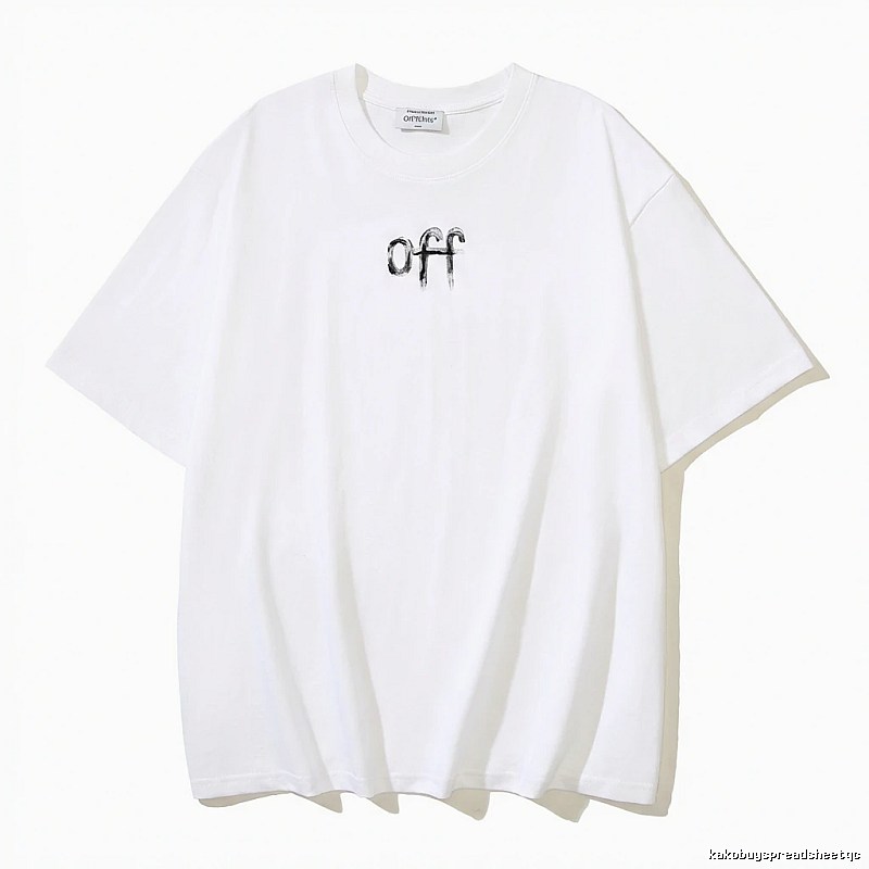 Off-White minimalist style white T-shirt