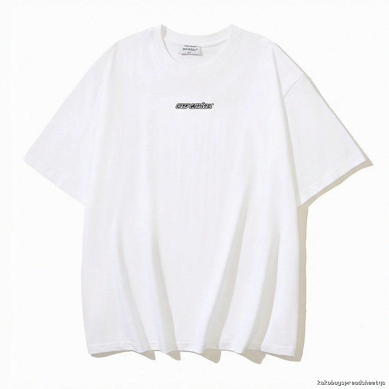 Off-White minimalist style white T-shirt