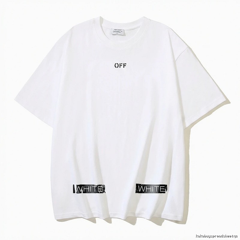 Off-White simple style white T-shirt