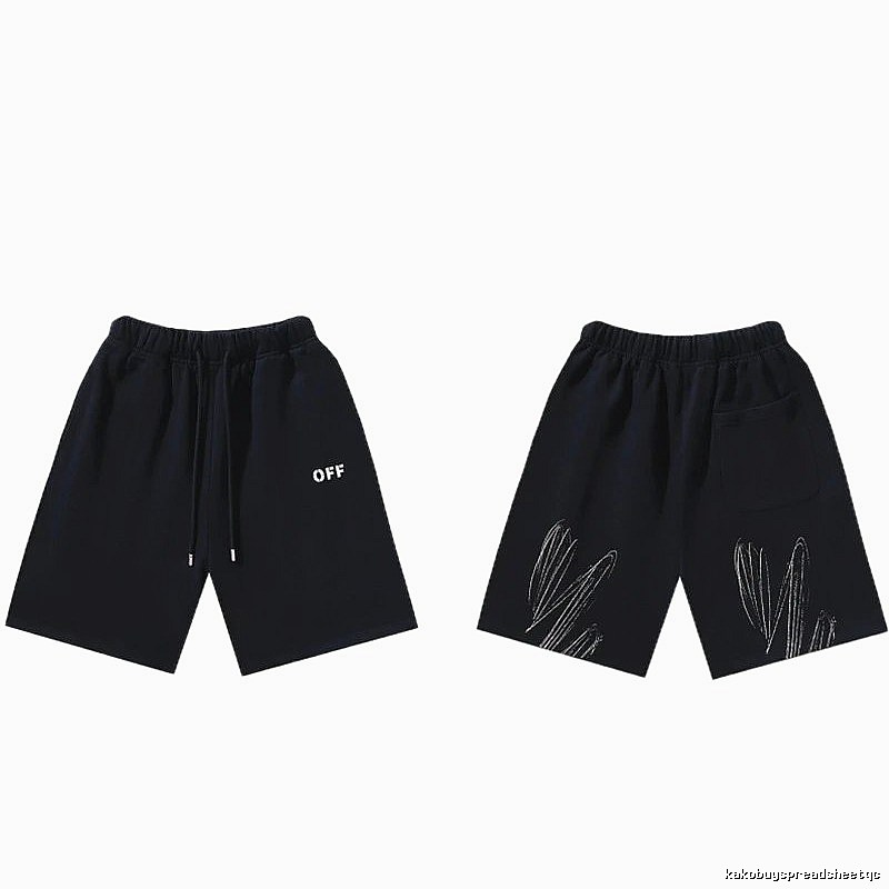 Off-White Style 011 Trendy Black Shorts