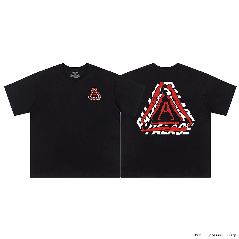 Palace Triangle Print Street Style Black T-Shirt