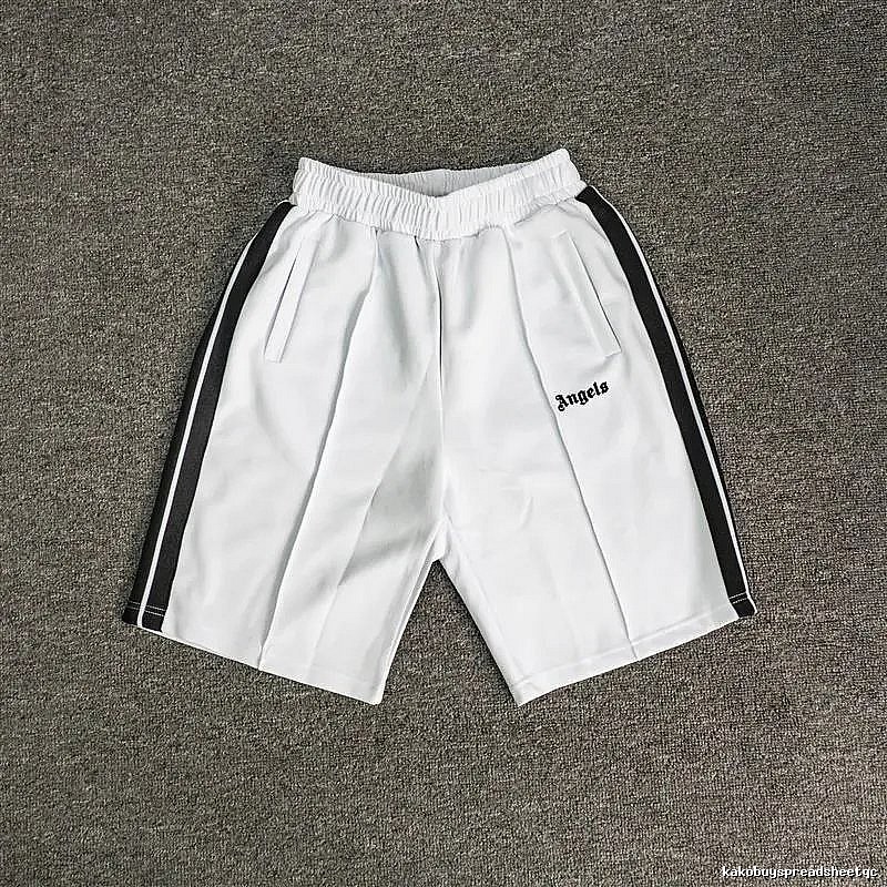 Palm Angels Casual Track shorts Black Side Stripe for Streetwear Looks