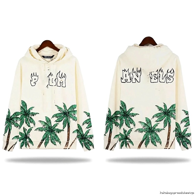 Palm Angels Coconut Tree Print Hoodie