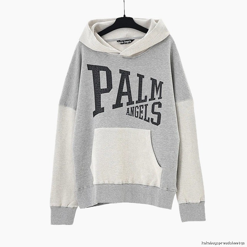 Palm Angels patchwork grey sweatshirt