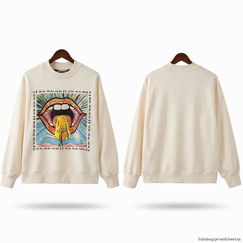 Palm Angels Printed Trendy and Cool Style Sweatshirt
