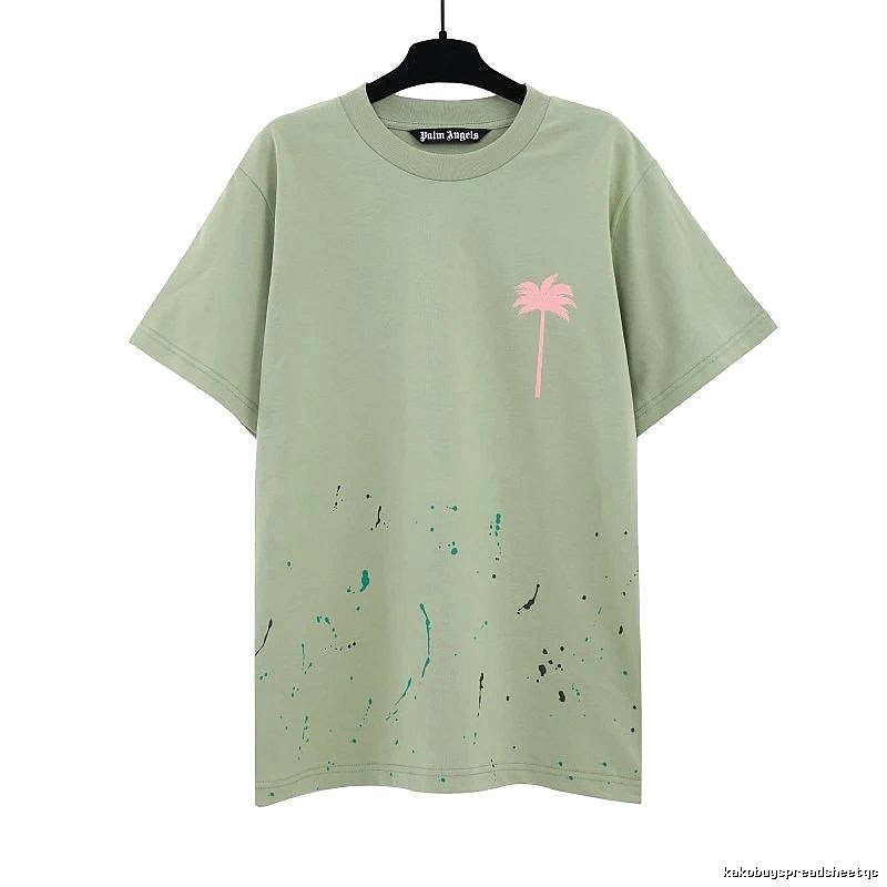 Palm Angels Urban Logo T-shirt White Palm Tree with Statement Pattern