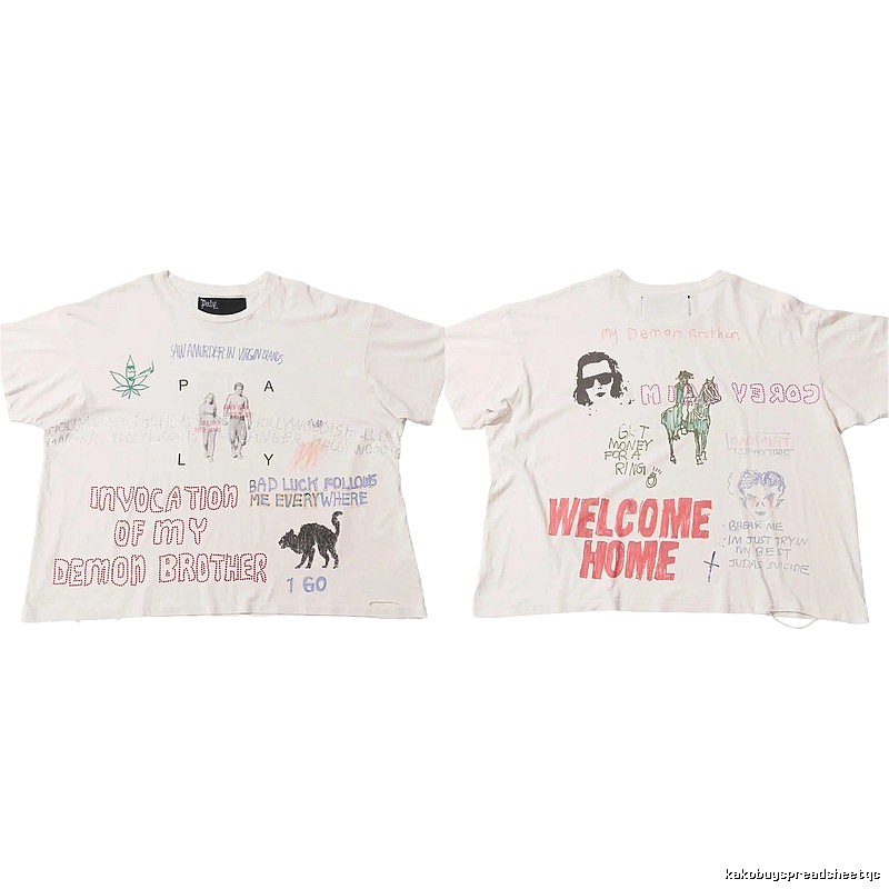 Paly Hollywood Devil Graffiti Street Style Off-white T-shirt