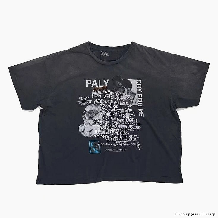 Paly Hollywood Graffiti Vintage Black T-Shirt