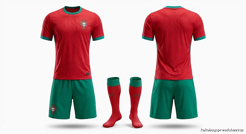 Portugal team's home jersey for the 26th - 27th season (red)