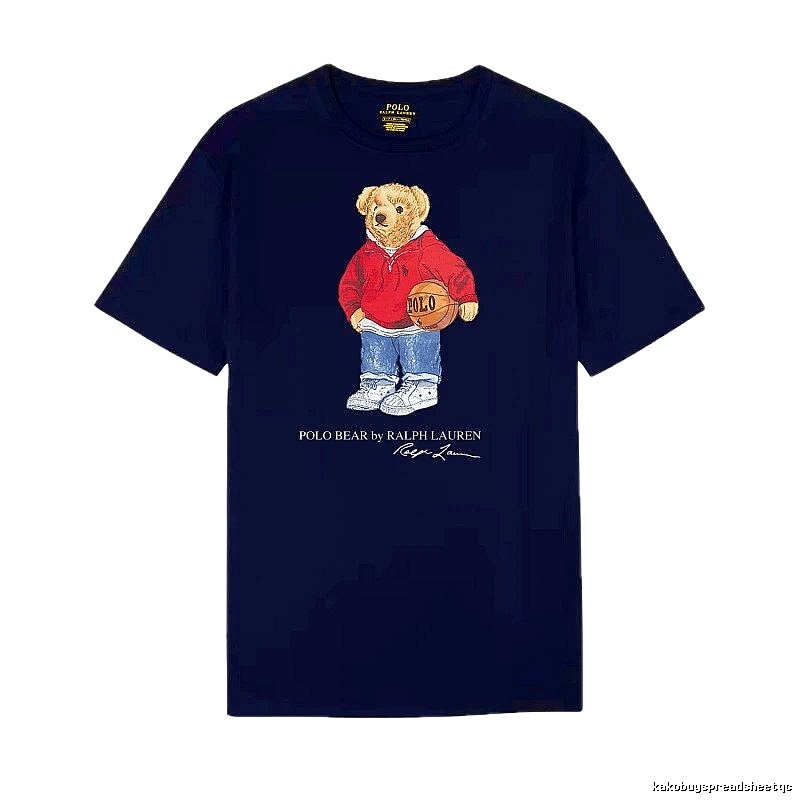 Ralph Lauren Bear Trendy Brand Royal Blue T-shirt