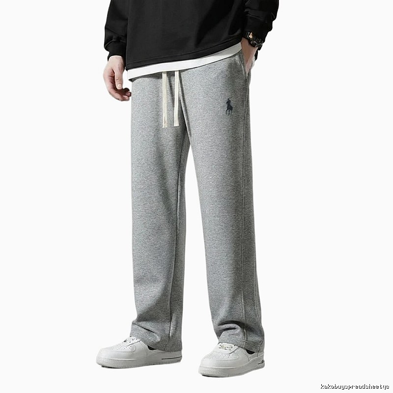 Ralph Lauren fleece-lined casual grey sweatpants