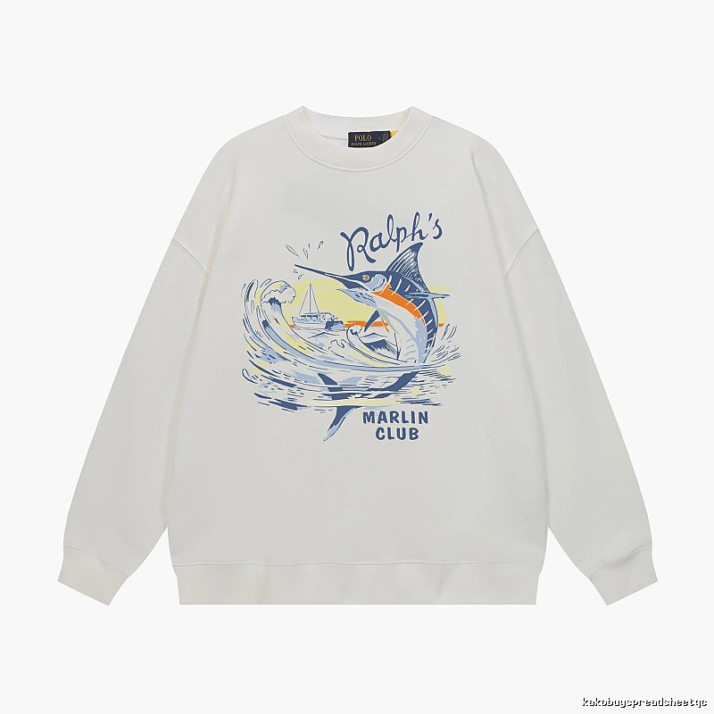 Ralph Lauren Marin Club White Sweatshirt