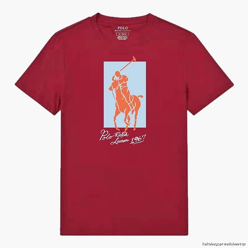 Ralph Lauren Polo Burgundy Trendy T-shirt