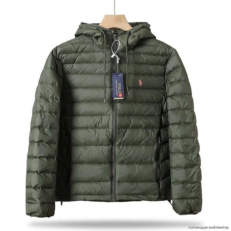 Ralph Lauren Polo casual style dark green down jacket