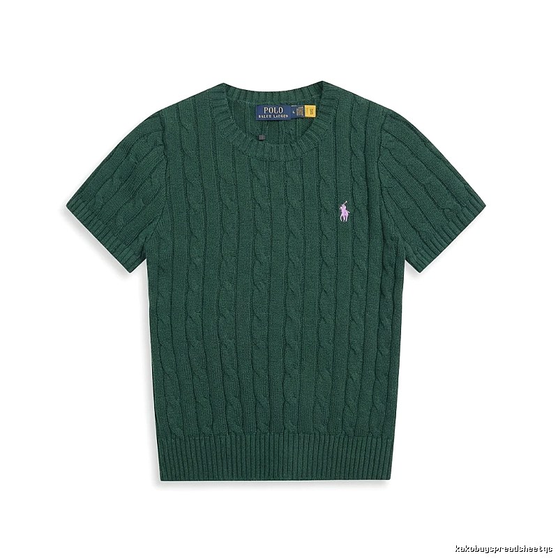Ralph Lauren Polo Series Retro Style Dark Green Knitted Sweater