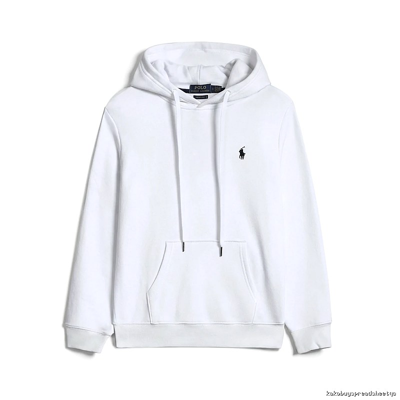 Ralph Lauren Polo white hooded sweatshirt