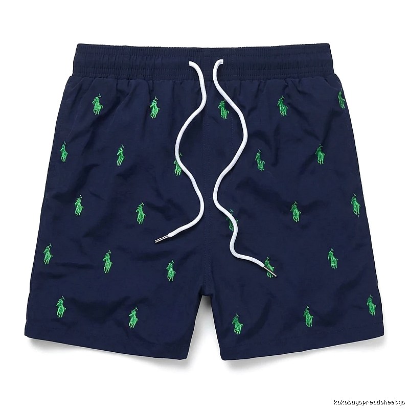 Ralph Lauren retro-style dark blue shorts