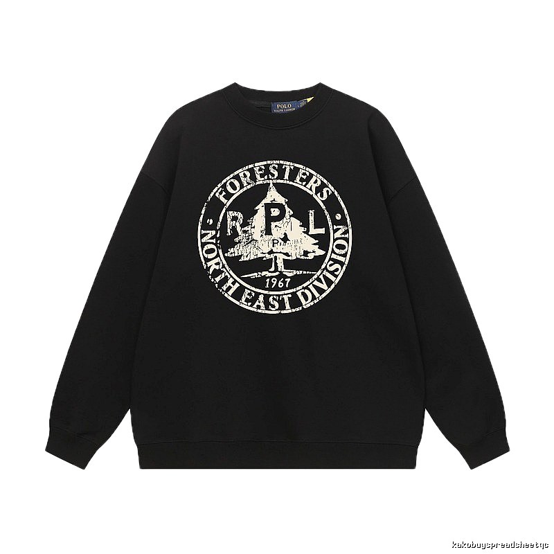 Ralph Lauren vintage-style black sweatshirt