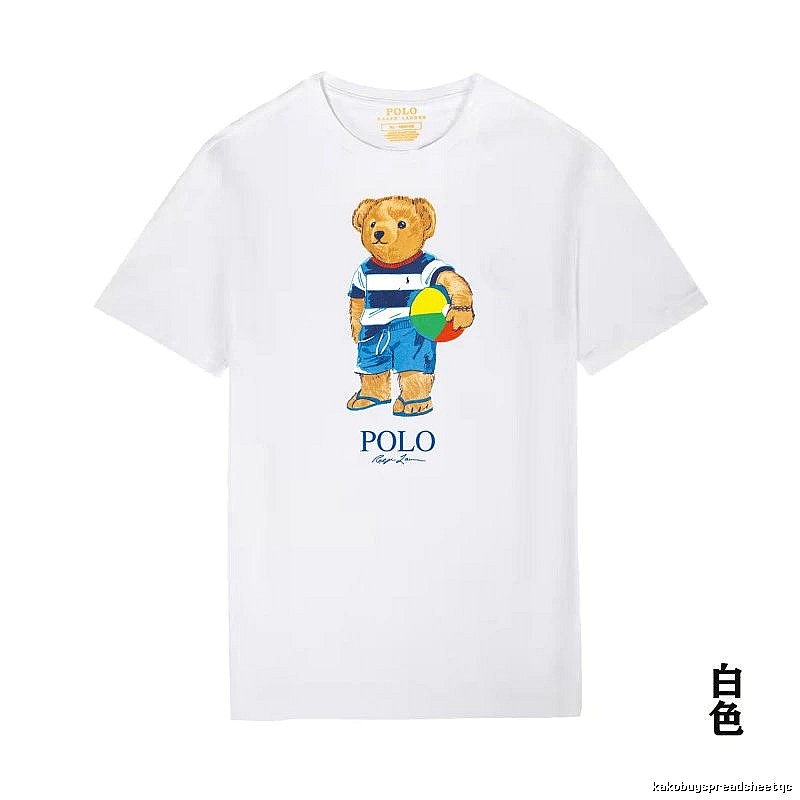 Ralph Lauren white T-shirt with teddy bear print
