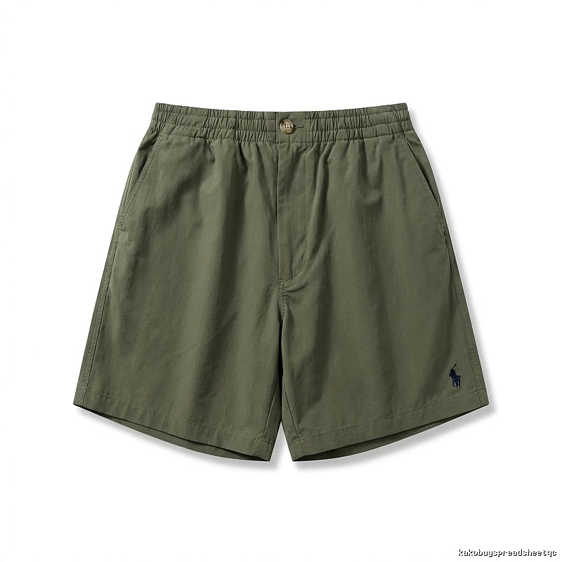Ralph Lauren's casual-style military green shorts