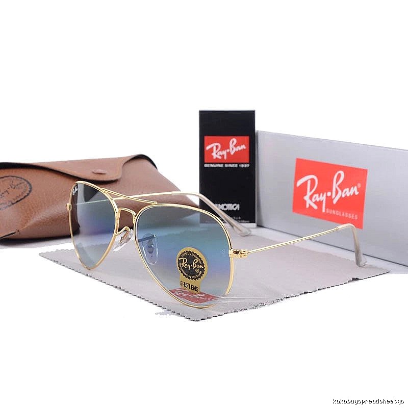 Ray-Ban Lightweight Aviator sunglasses Gold Tone Sunglasses for Gift Ideas