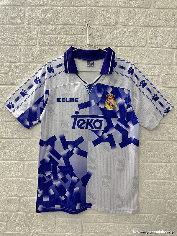 Real Madrid Casual Retro Teka soccer jersey White Retro Football for Streetwear Looks