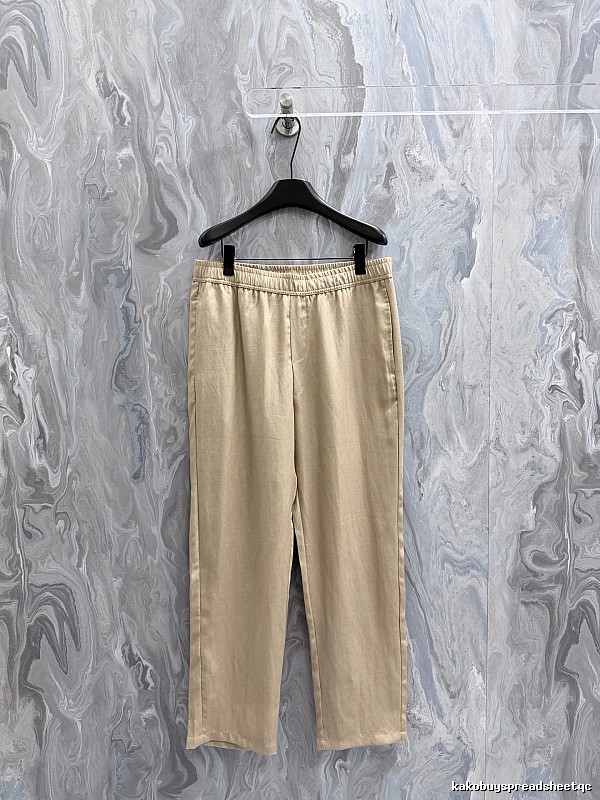 Relaxed Trousers - elastic waist and clean straight drape for casual