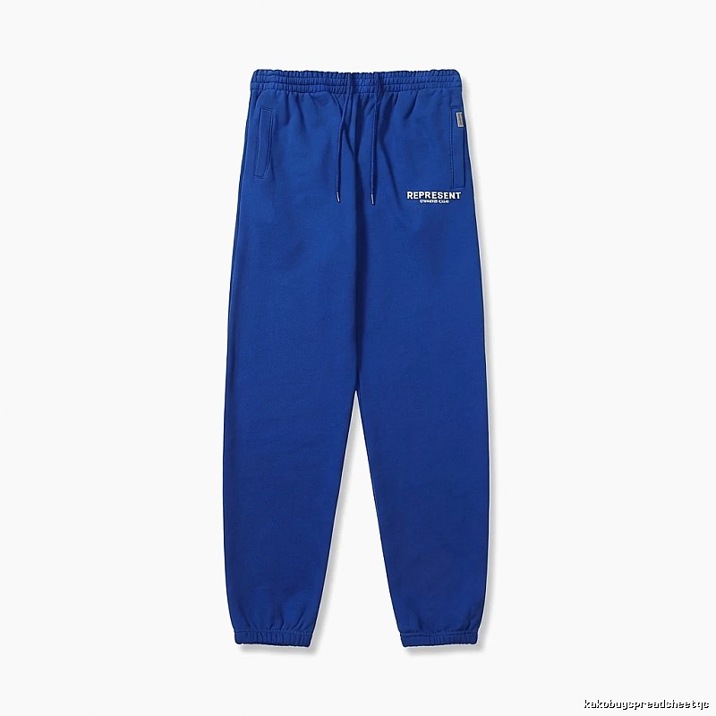 REPRESENT Basic Style Casual Blue Sweatpants
