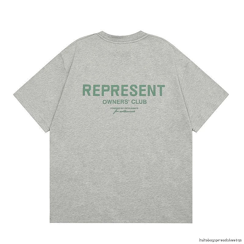Represent Gray Style 801 Owners Club T-Shirt Casual Layering Logo